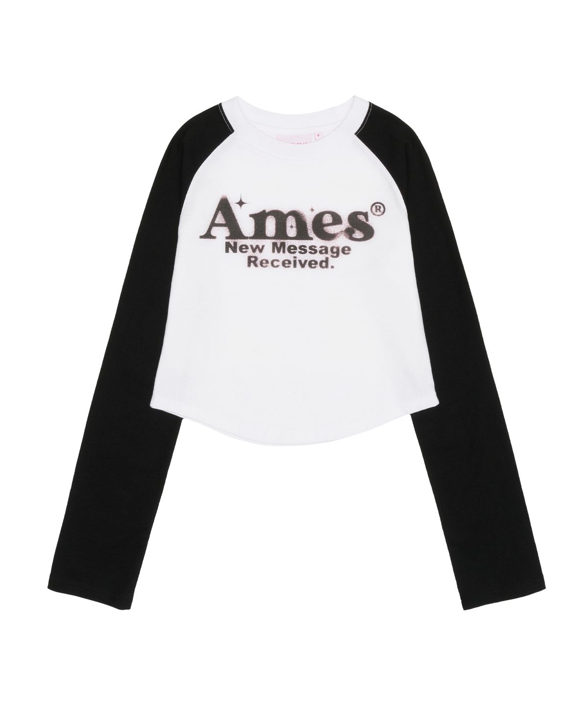 아메스 월드와이드(AMES-WORLDWIDE) ROUND HEM RAGLAN LS TEE WHITE