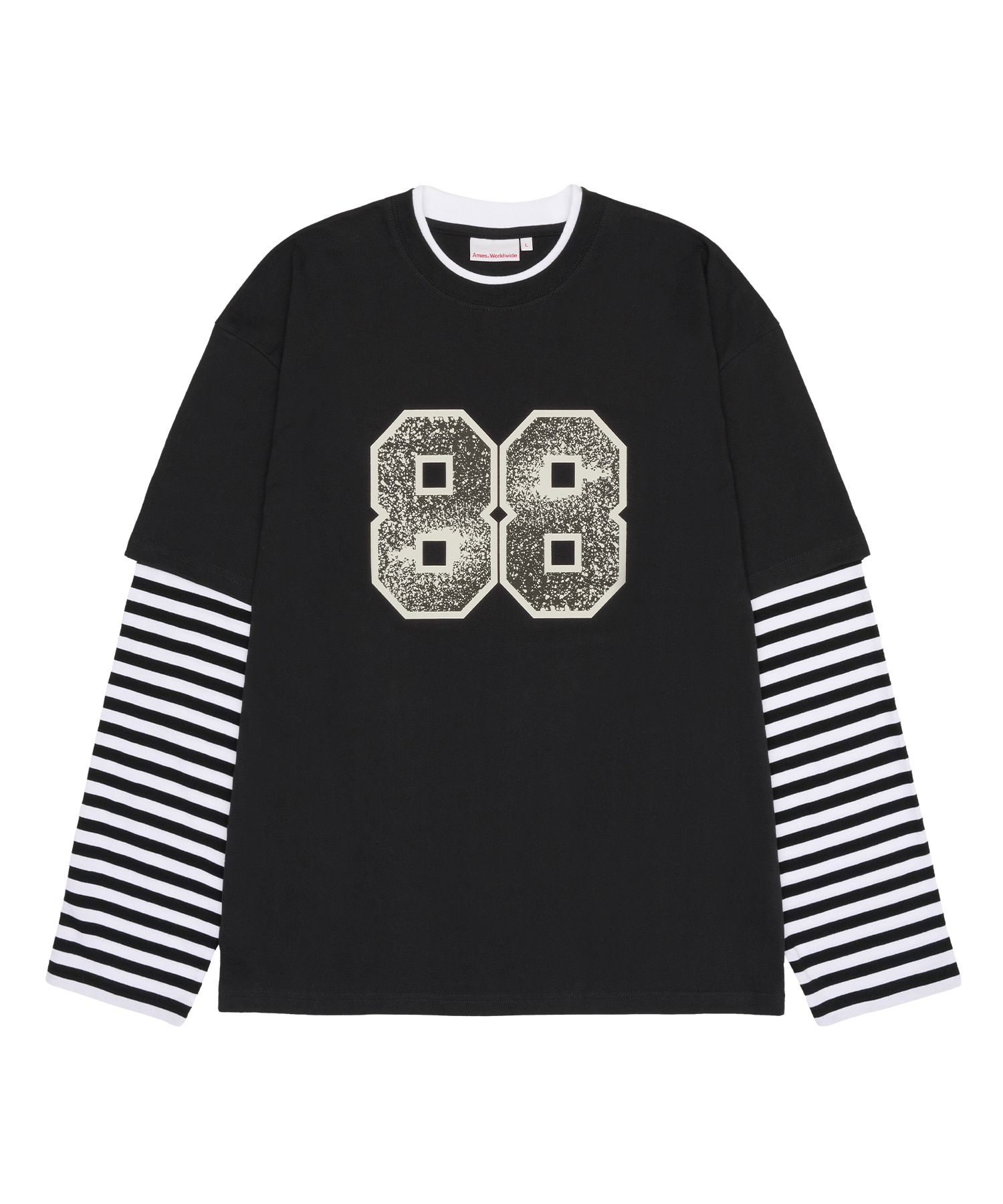 AMES-WORLDWIDE☆STRIPE LAYERED LS TEE MUSINSA | AMES-WORLDWIDE STRIPE LAYERED LS TEE CHARCOAL