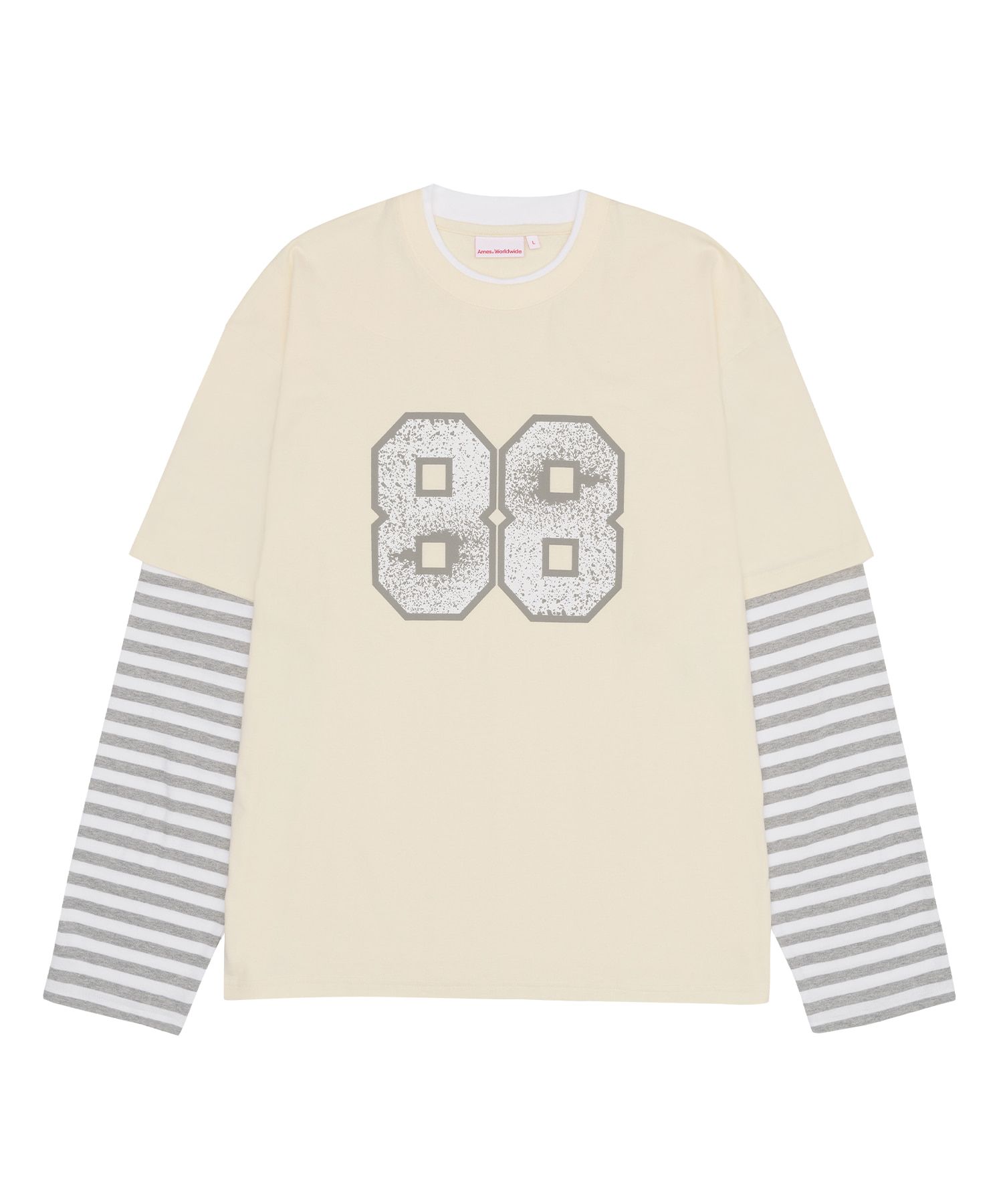 AMES-WORLDWIDE☆STRIPE LAYERED LS TEE MUSINSA | AMES-WORLDWIDE STRIPE LAYERED LS TEE IVORY