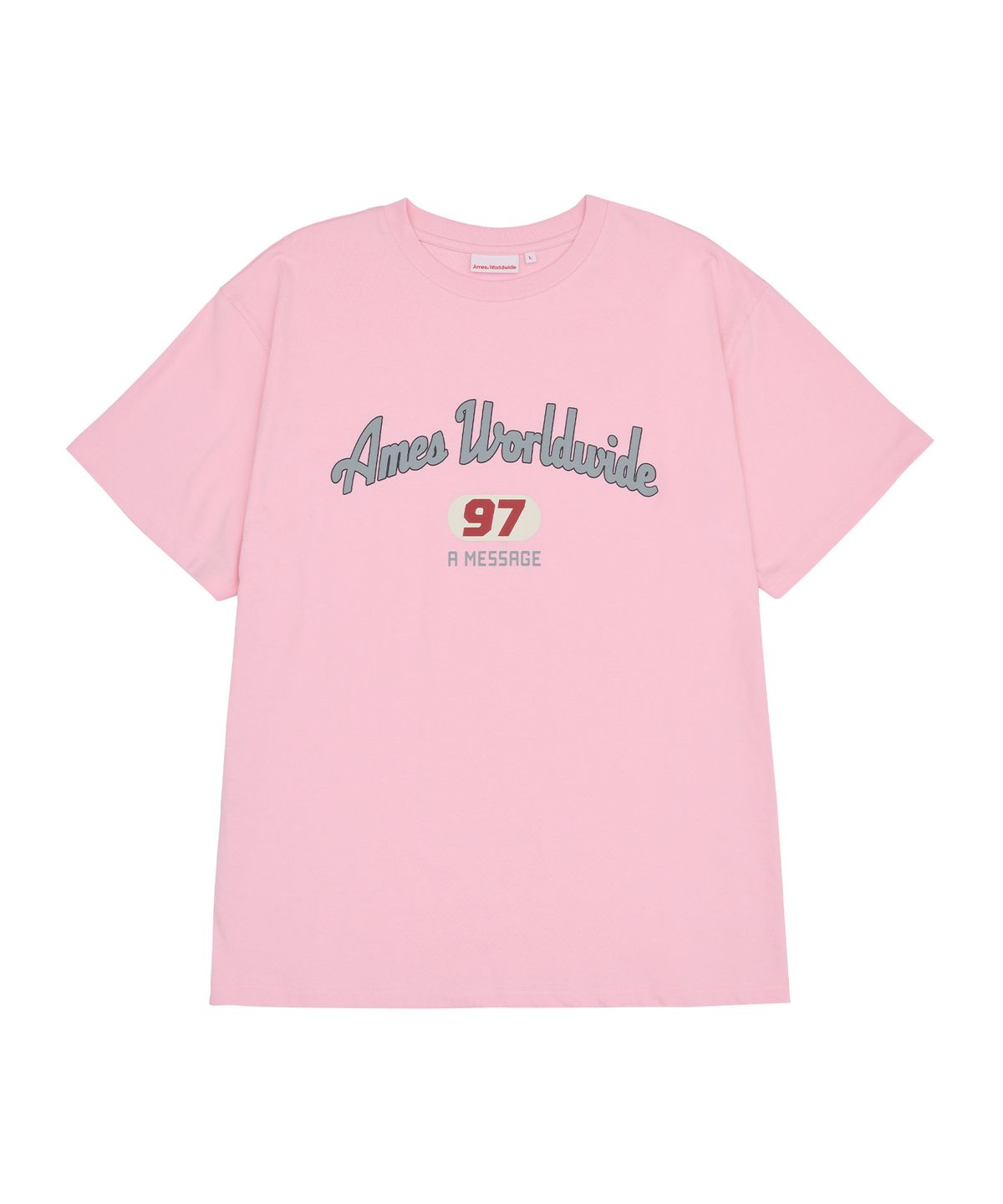 아메스 월드와이드(AMES-WORLDWIDE) 97 MESSAGE TEE PINK (AM2EMUT508A) - 사이즈 & 후기 ...