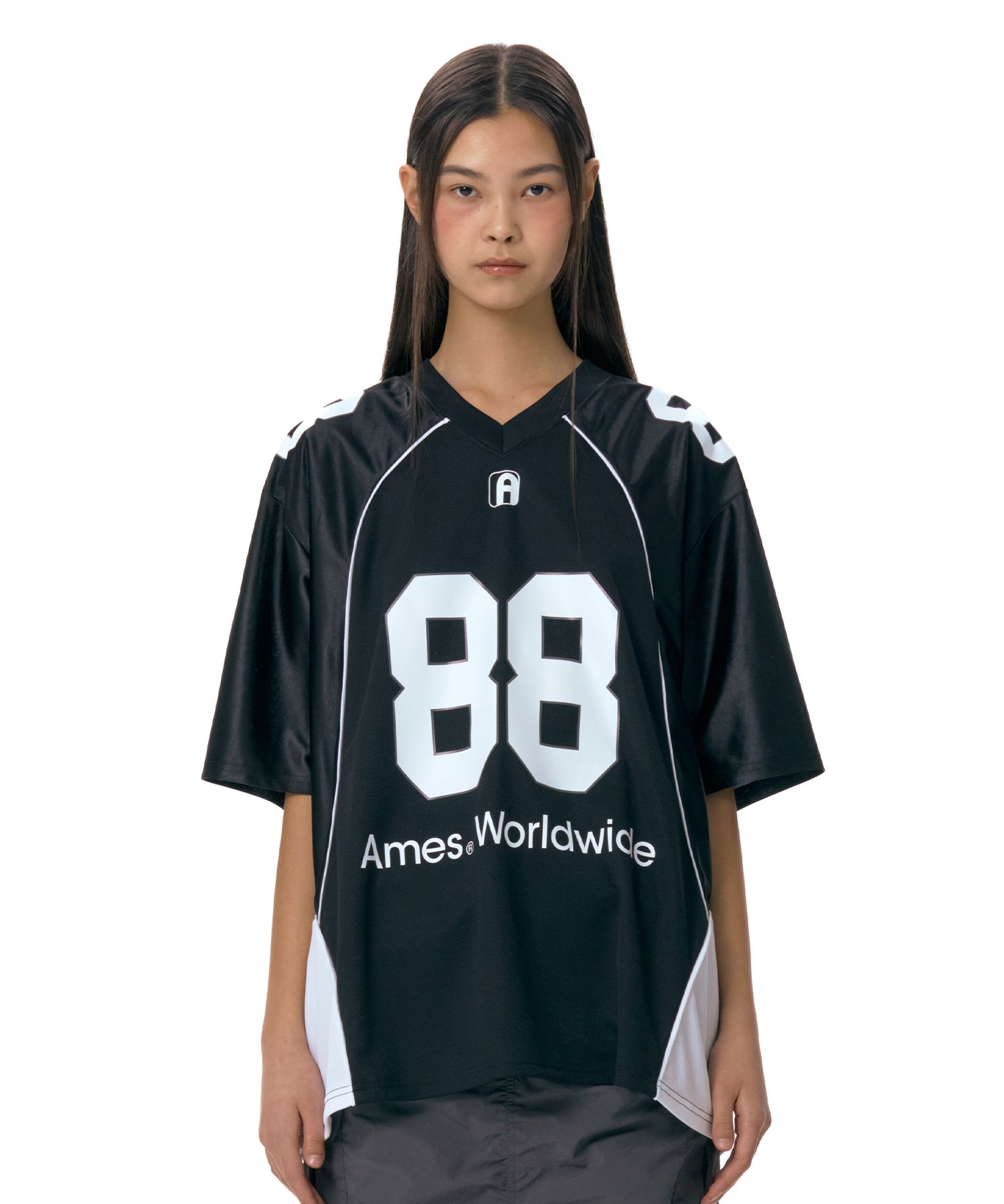 MUSINSA | AMES-WORLDWIDE PALPAL FOOTBALL JERSEY BLACK