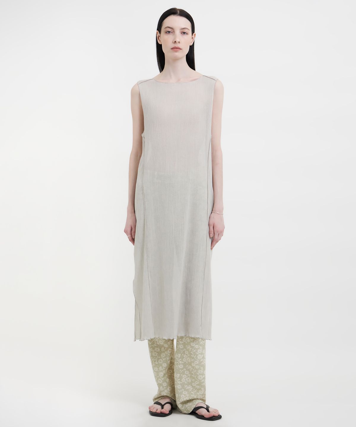 유스(YOUTH) Jersey Dress - Light Grey