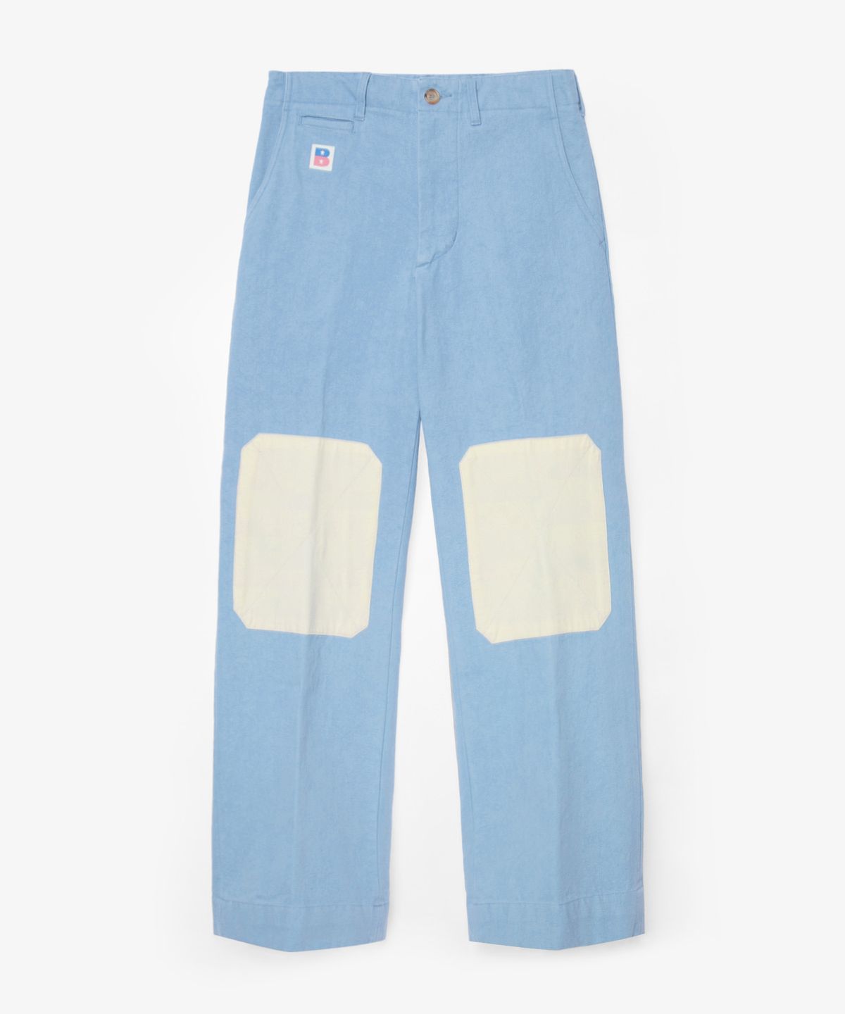 벌스데이수트(BIRTHDAYSUIT) CANVAS PATCH WORK PANTS (BLUE)