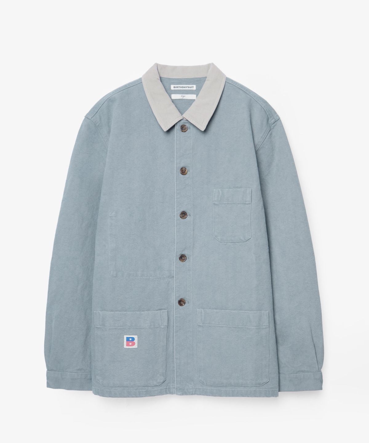 벌스데이수트(BIRTHDAYSUIT) OXFORD FRENCH WORK JACKET (GREY)