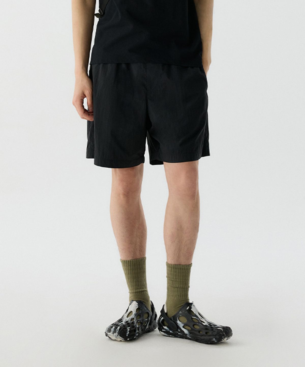 머렐(MERRELL) [UNISEX] 라이프 타이다이 하프 팬츠 BLACK