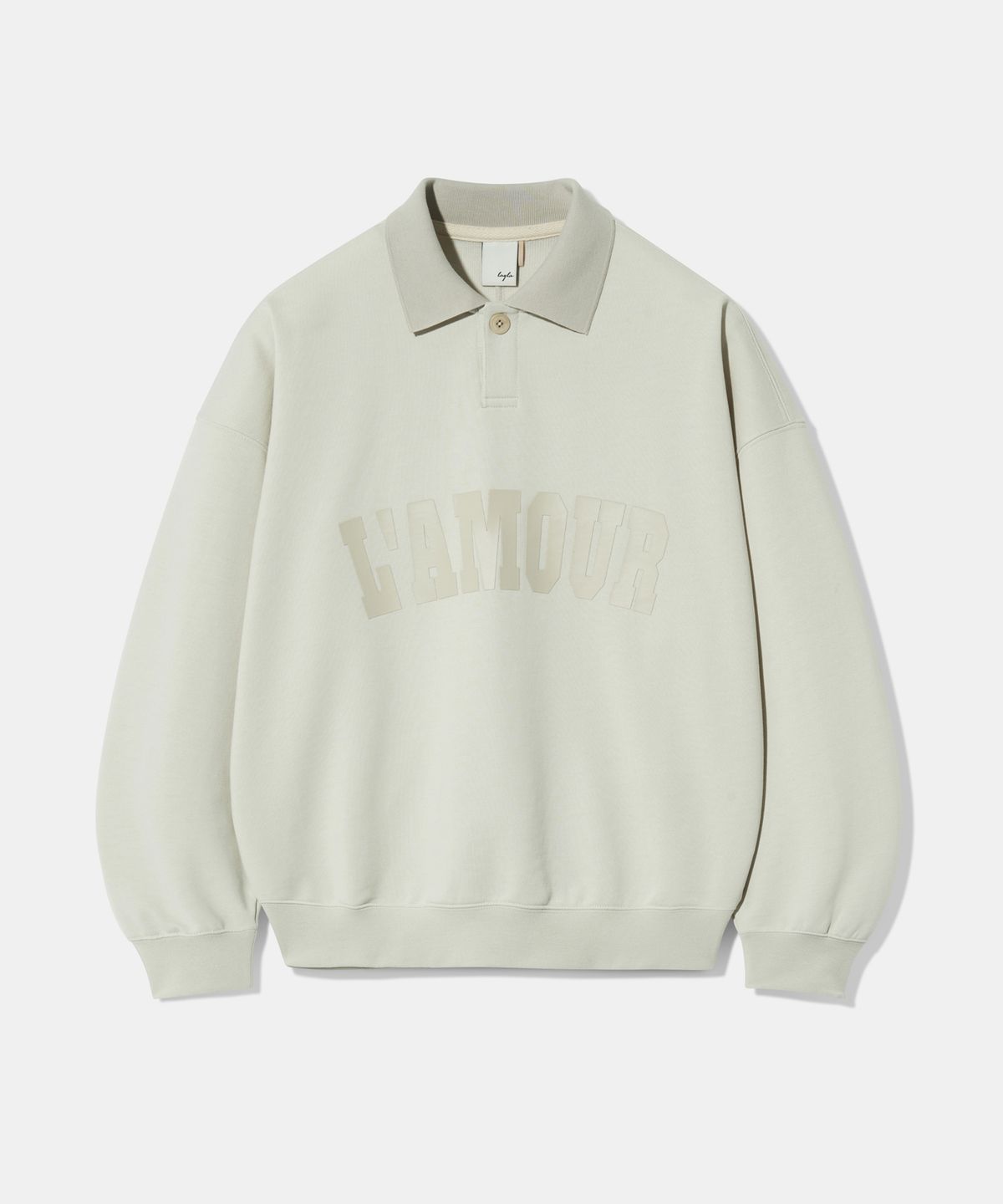 다이아몬드 레이라(DIAMOND LAYLA) LAMOUR Matte Printing PK Sweatshirt T86  Antique Sand