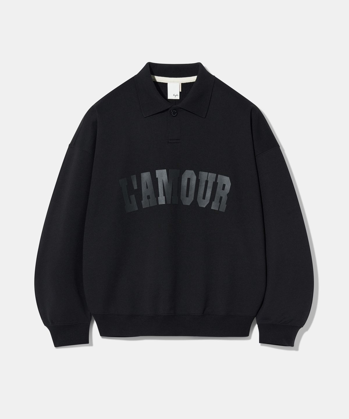 다이아몬드 레이라(DIAMOND LAYLA) LAMOUR Matte Printing PK Sweatshirt T86  Black