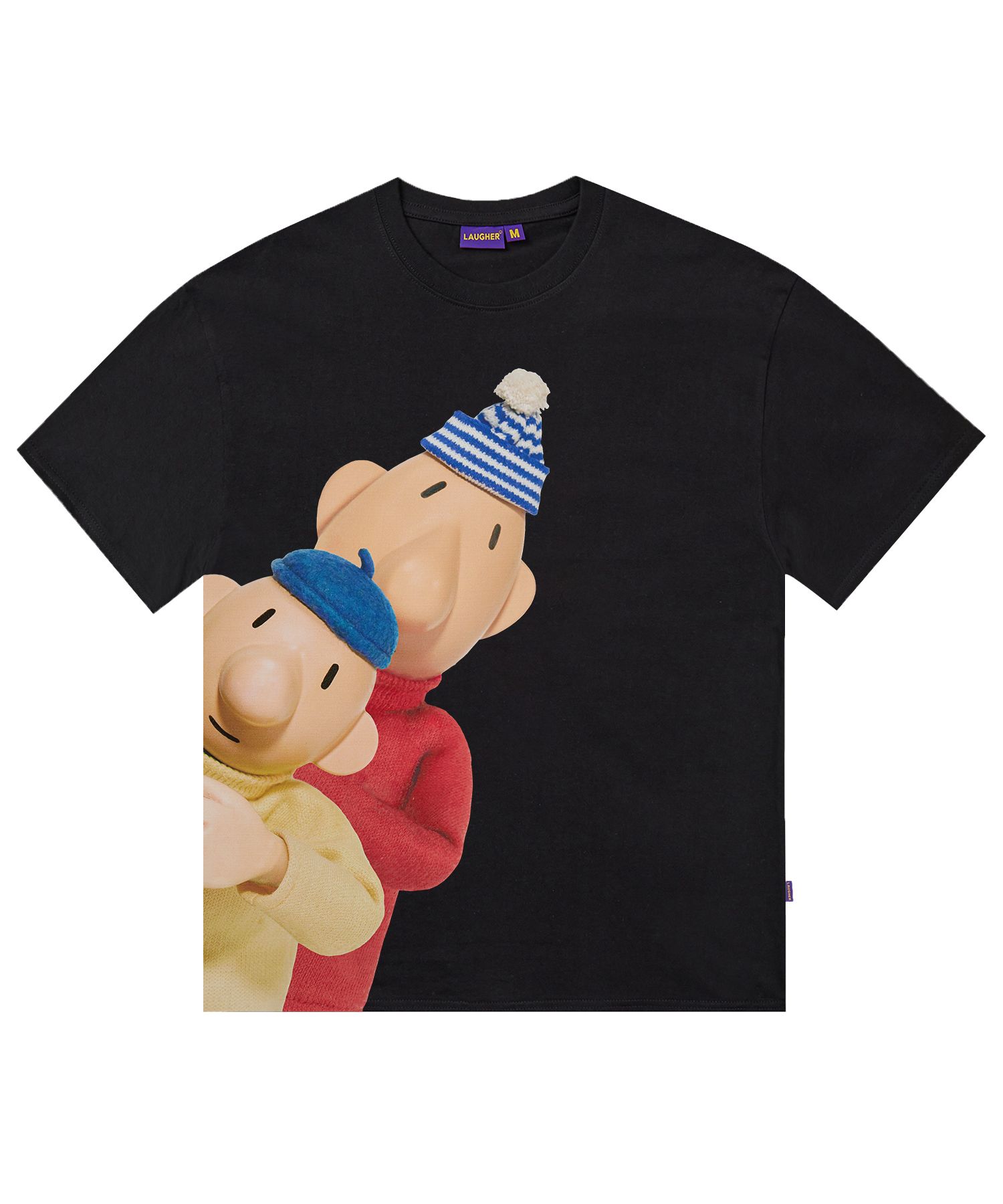 Tシャツ・カットソー LAUGHER PATMAT THE WAY HOME T-SHIRT BLACK PM3 MUSINSA | LAUGHER [PAT&MAT] Hello T-shirt. - Black