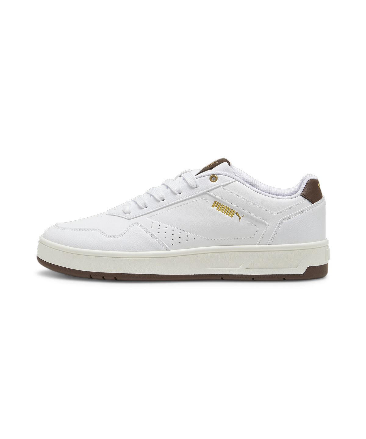 푸마(PUMA) 코트 클래식 - 화이트:브라운:골드 / 395018-04