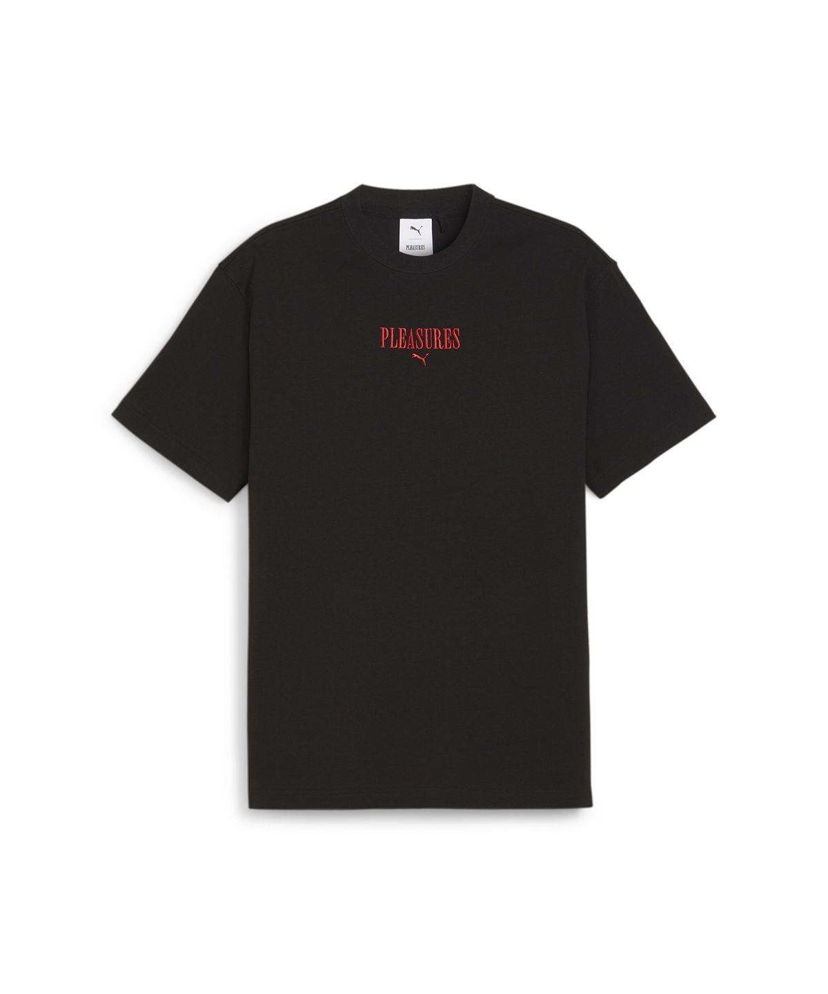 푸마(PUMA) 푸마×플레져스 그래픽 반소매 티셔츠 - 블랙 / 624096-01