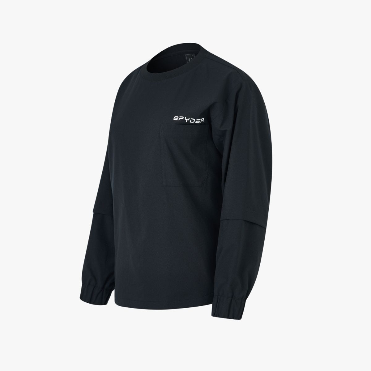스파이더(SPYDER) 우먼스 아웃포켓 롱슬리브 SPJPCNRL353WBLK