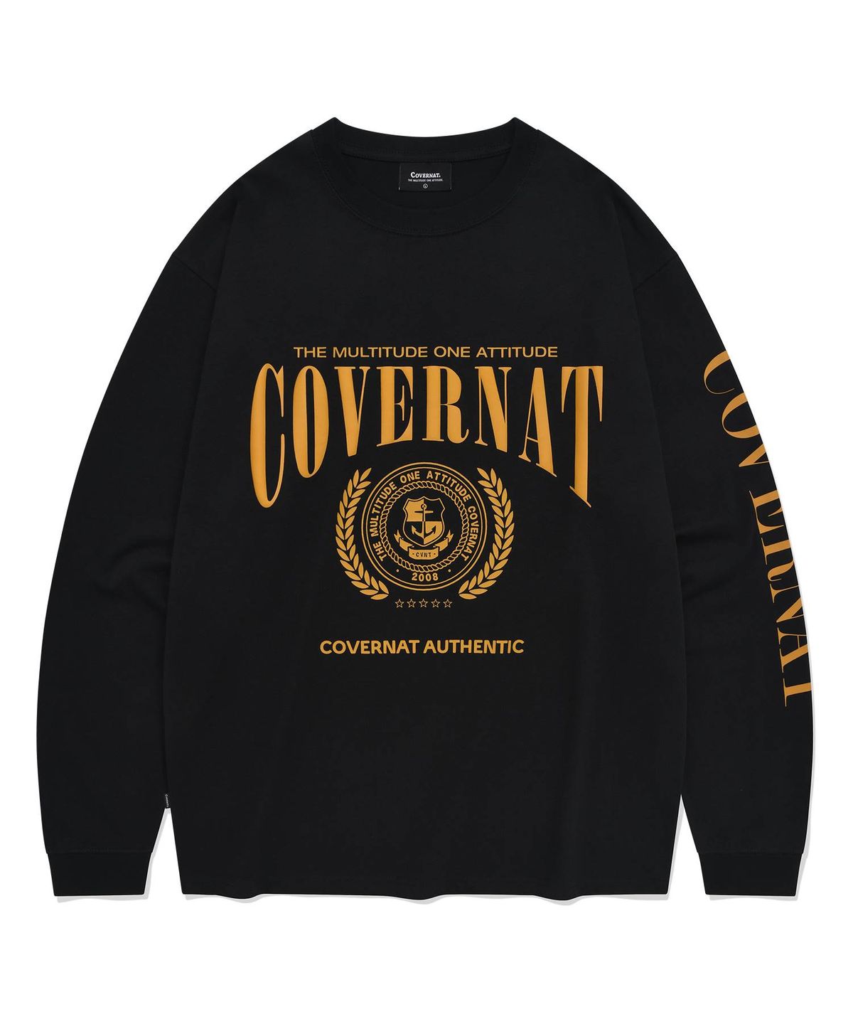 커버낫(COVERNAT) 엠블럼 롱슬리브 블랙