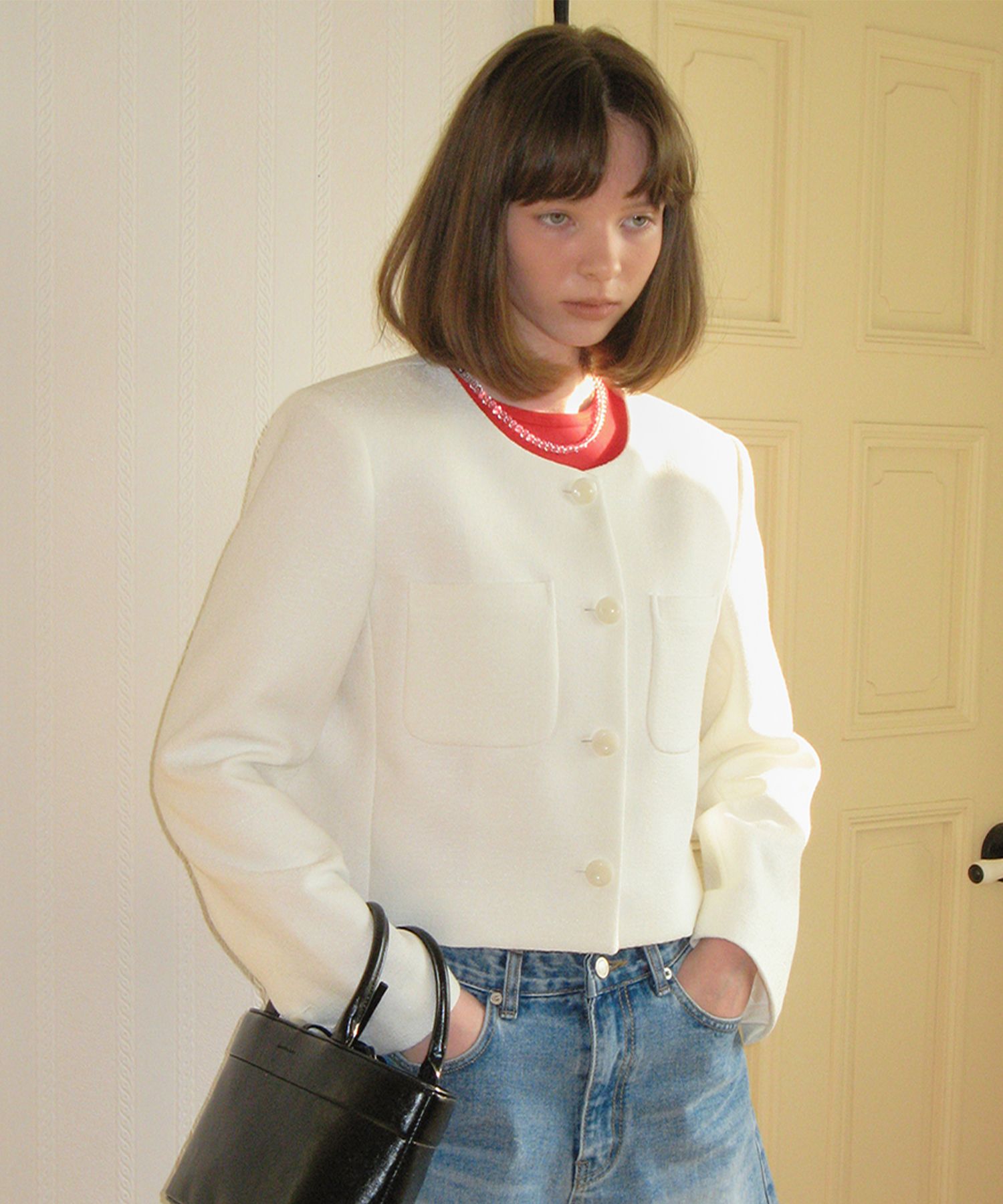 【SOMEWHERE BUTTER】Bonita tweed jacket MUSINSA | SOMEWHEREBUTTER Bonita tweed jacket - black