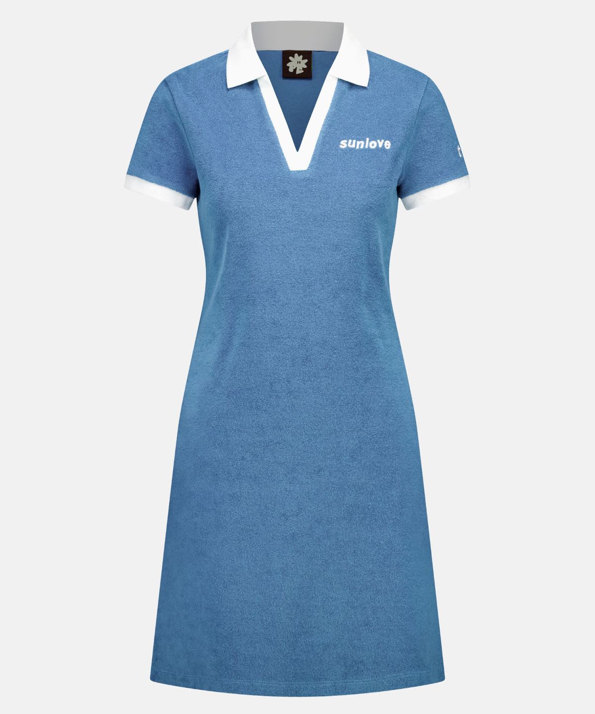 썬러브투어(SUNLOVETOUR) Terry Cloth Polo Dress Blue