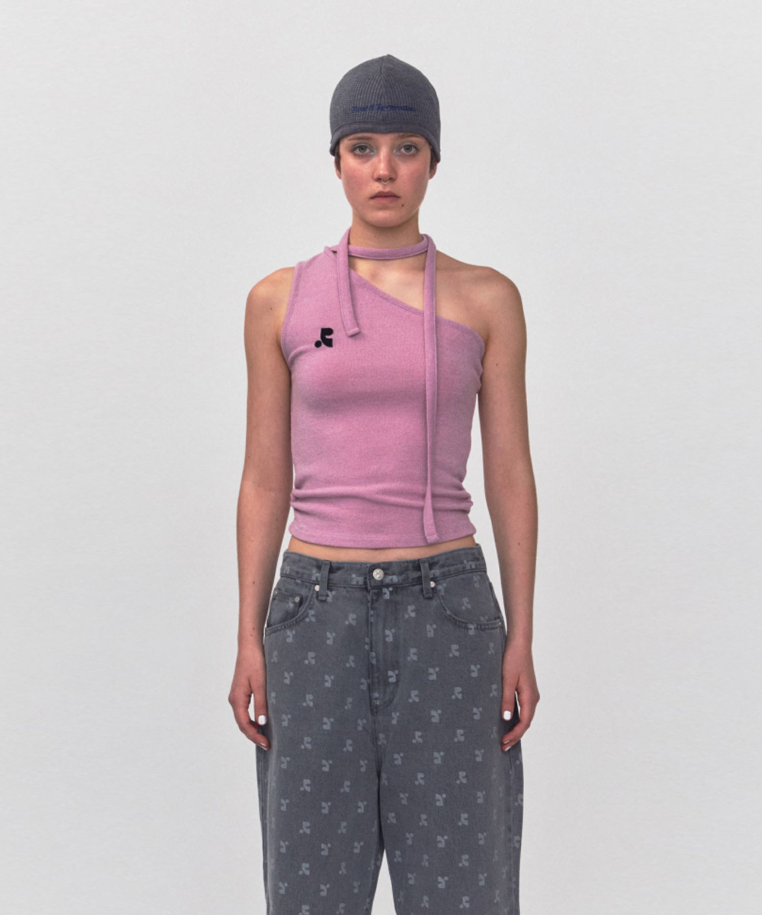 トップス Rest&Recreation PR ONE SHOULDER TIE TOP MUSINSA | REST&RECREATION RR ONE SHOULDER TIE TOP_PINK