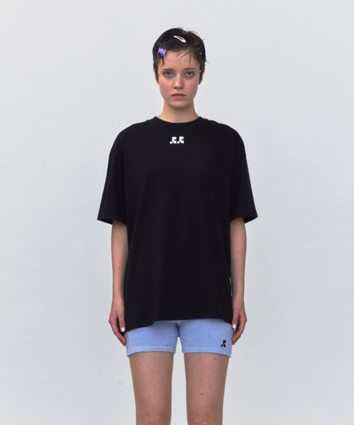 레스트앤레크레이션(REST&RECREATION) RR LOGO OVERSIZE T-SHIRT_BLACK