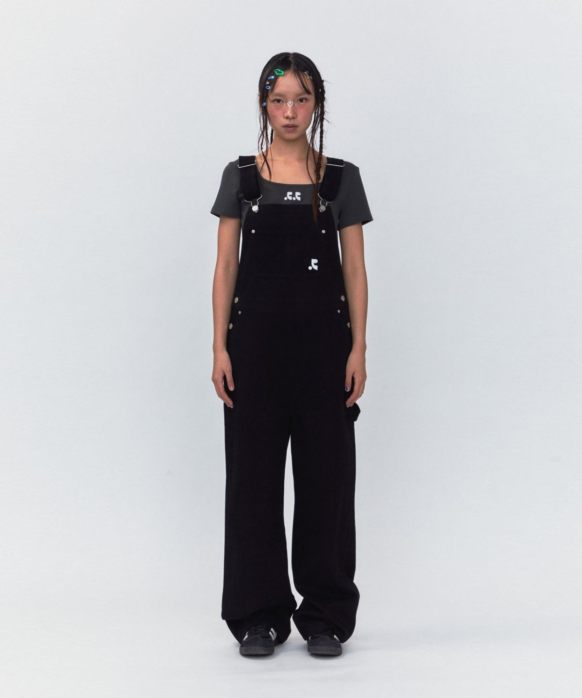 레스트앤레크레이션(REST&RECREATION) RR COTTON OVERALLS_BLACK