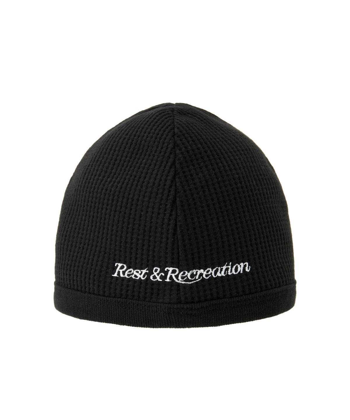 레스트앤레크레이션(REST&RECREATION) RR RIB JERSEY BEANIE_BLACK