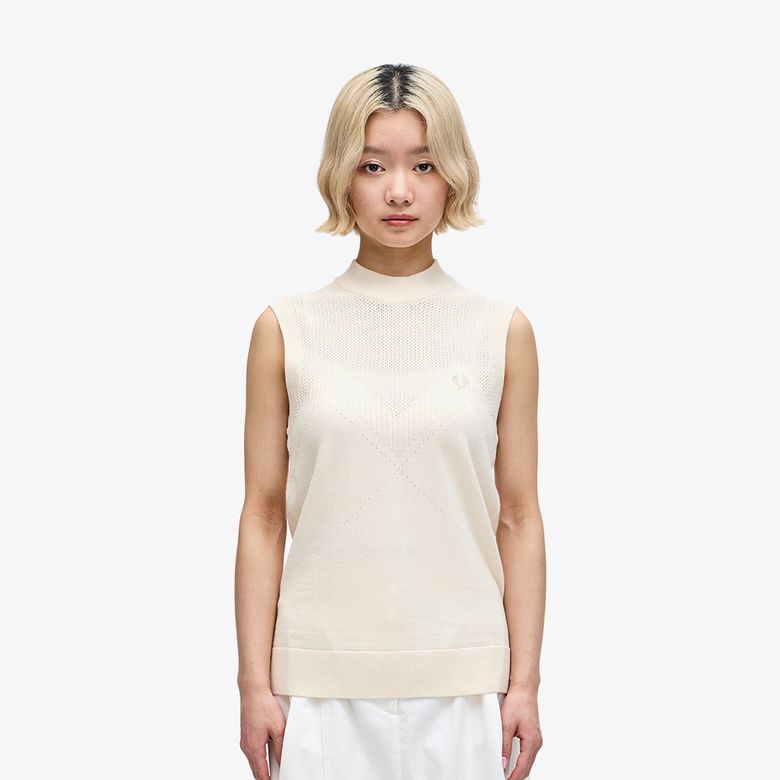 [Womens] 포인텔 디테일 울 니트 탑 베스트(560) AFPF2417113-560