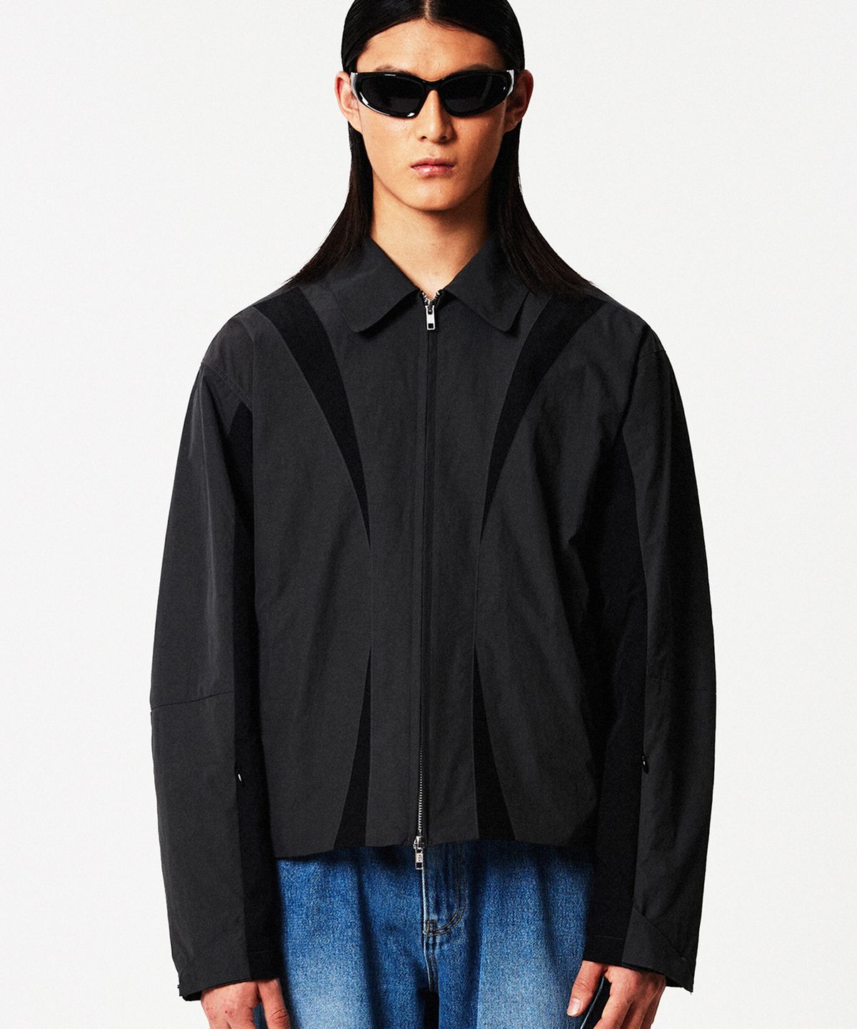 아이언더스탠드(EYEUNDERSTAND) Wedge Line Jacket (Charcoal)