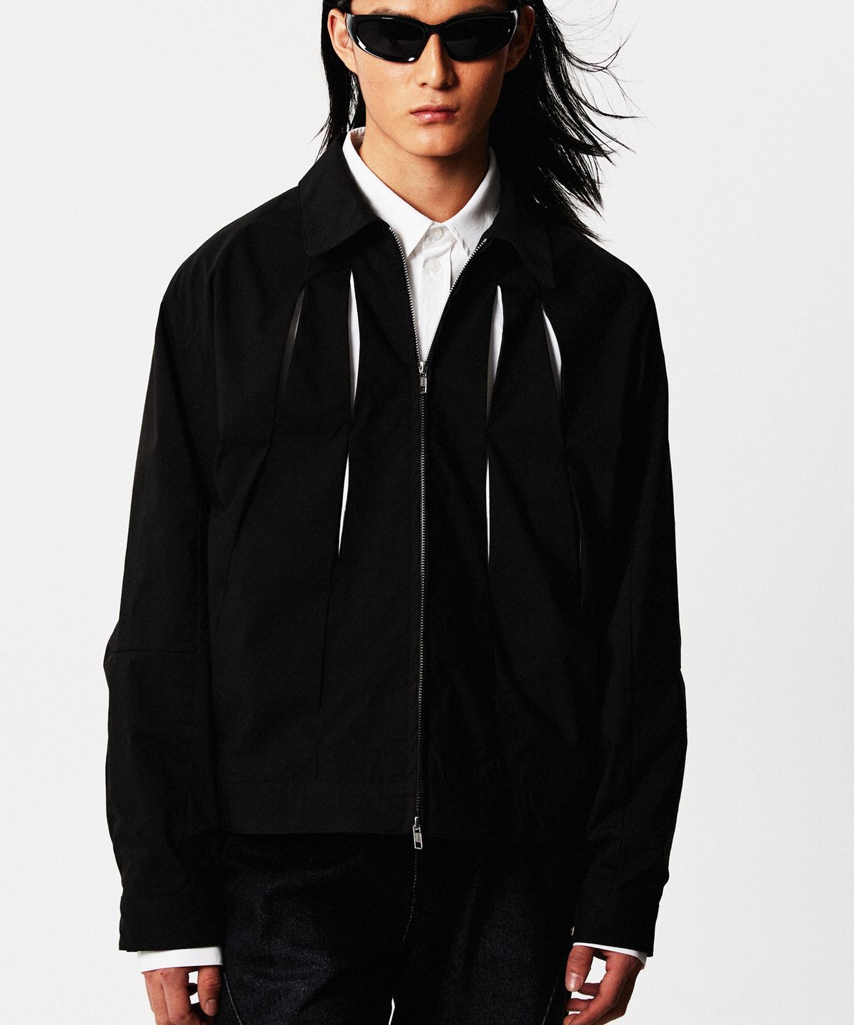 아이언더스탠드(EYEUNDERSTAND) Straight Line Jacket (Black)