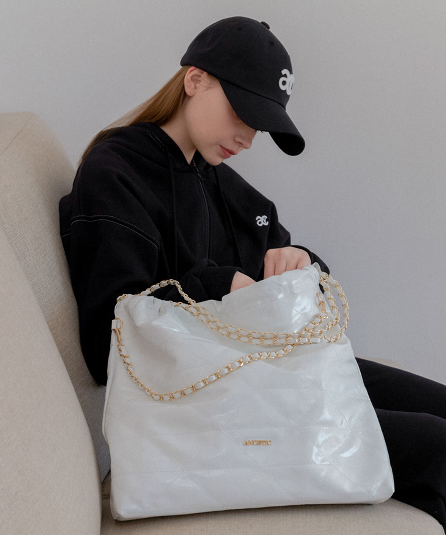 MUSINSA | ANOETIC ANC MAXI JOURNEY SHOPPER BAG_IVORY