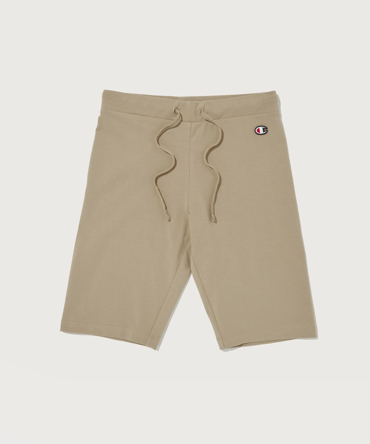 챔피온(CHAMPION) 여성 C로고 패치 코튼 바이크 팬츠 Normal Sepia