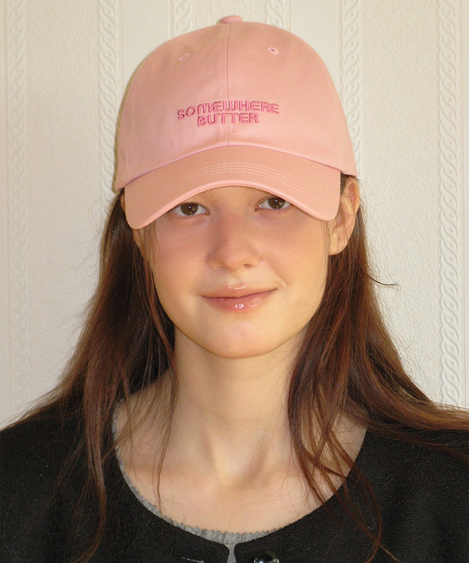 【SOMEWHERE BUTTER】Classy logo ball cap MUSINSA | SOMEWHEREBUTTER Classy logo ball cap - pink