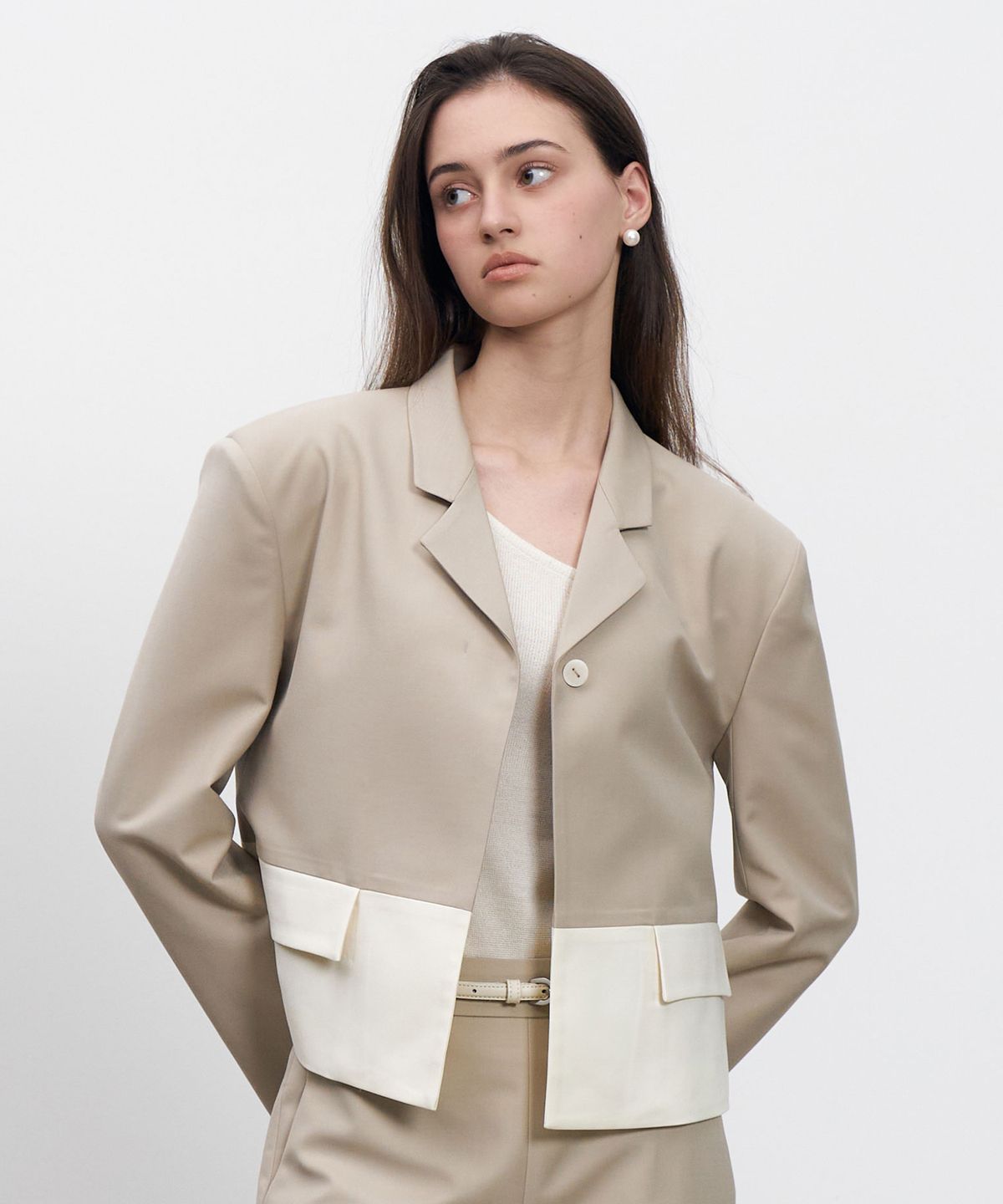 르네제이(RENEJ) Row Two Tone Jacket