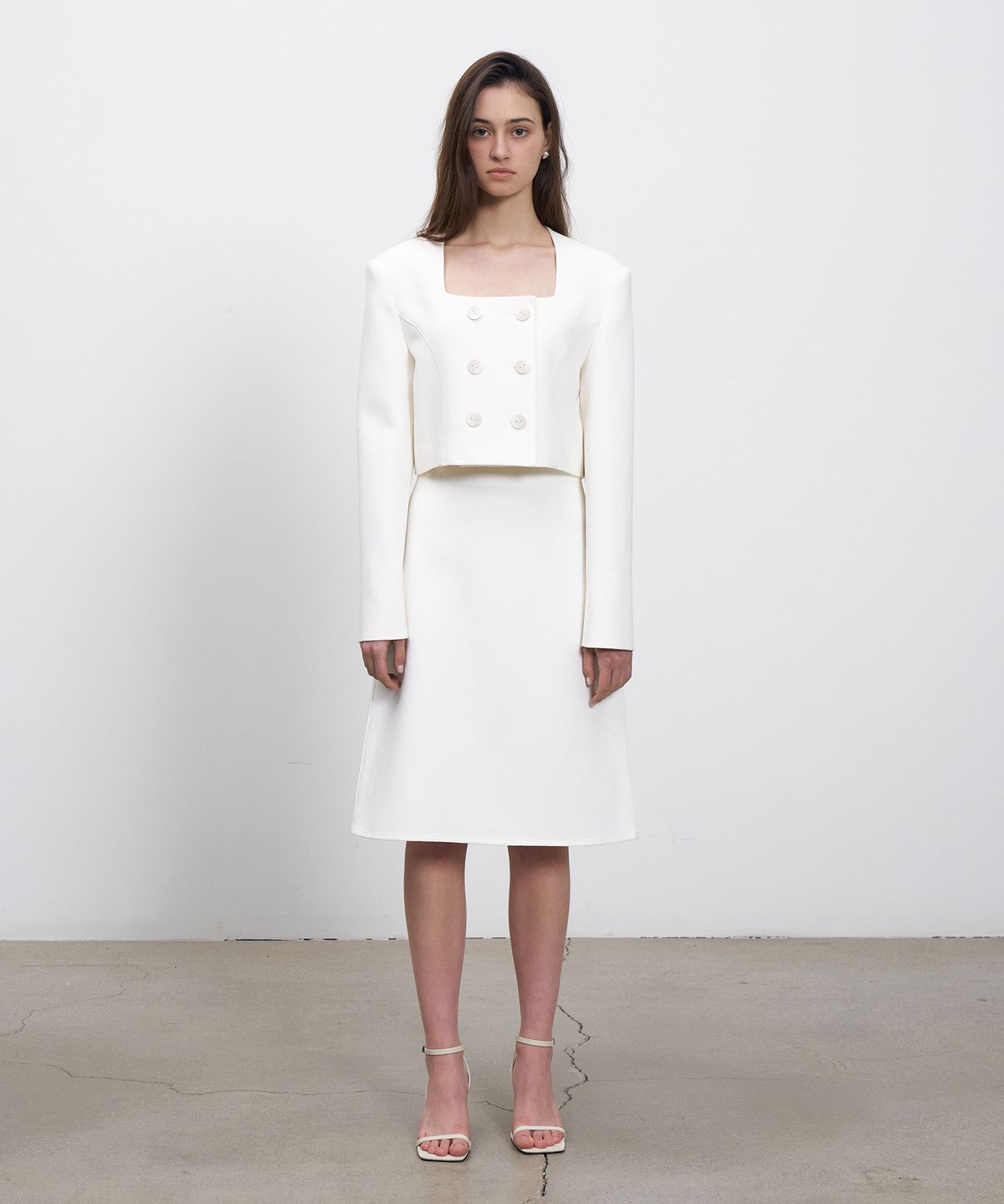 르네제이(RENEJ) A Line Classic Midi Skirt