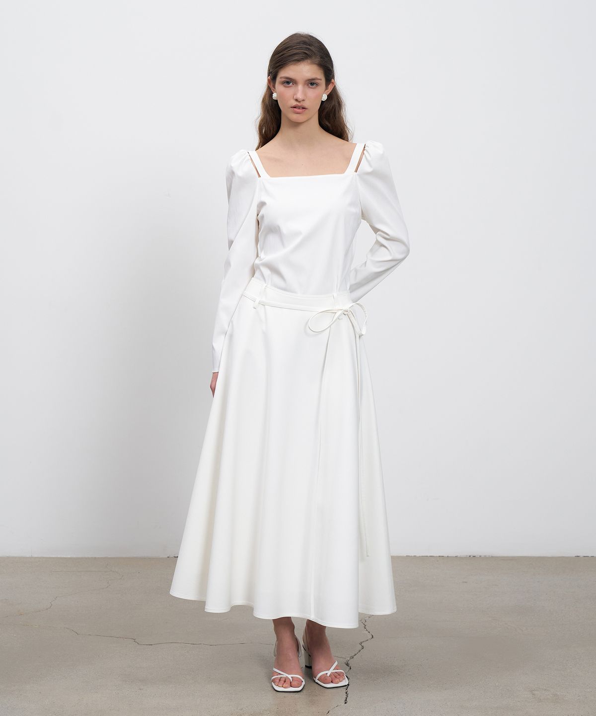 르네제이(RENEJ) A Line Flair Long Skirt
