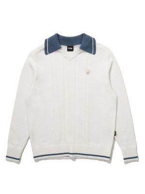 유니폼 카라 스웨터 (오프화이트)