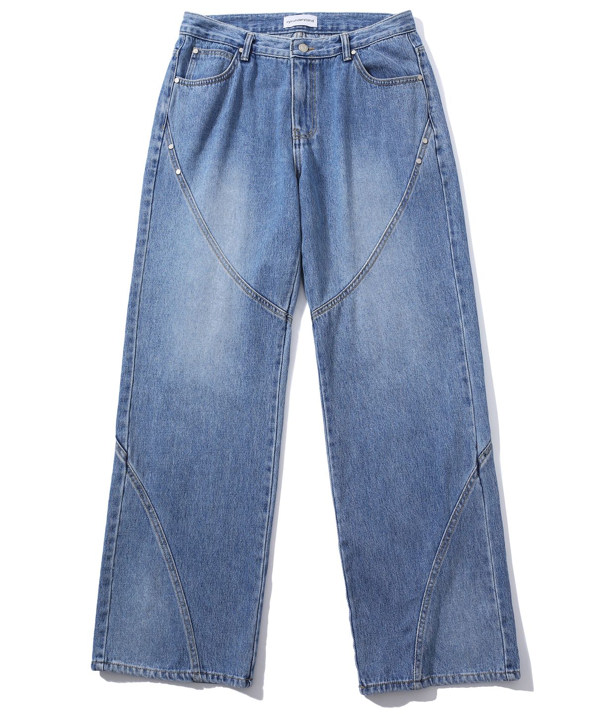 아이언더스탠드(EYEUNDERSTAND) Twist Line Denim Pants ( Blue)
