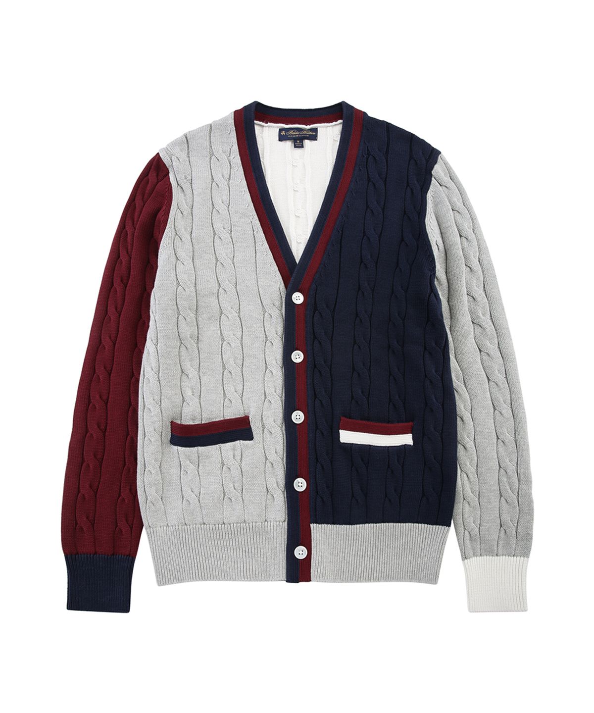 브룩스 브라더스(BROOKS BROTHERS) 코튼 펀 테니스 가디건 (멀티) (BBWCMM81797ES)