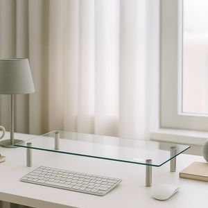 강화유리 모니터 받침대