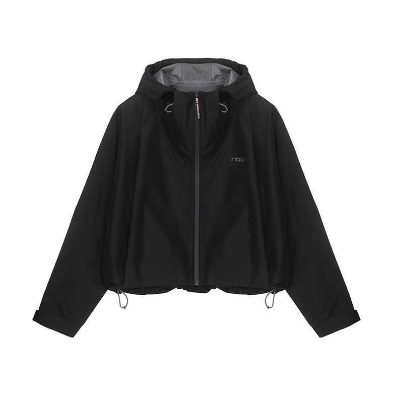 W 3L 올 컨디션 크롭 자켓 Black