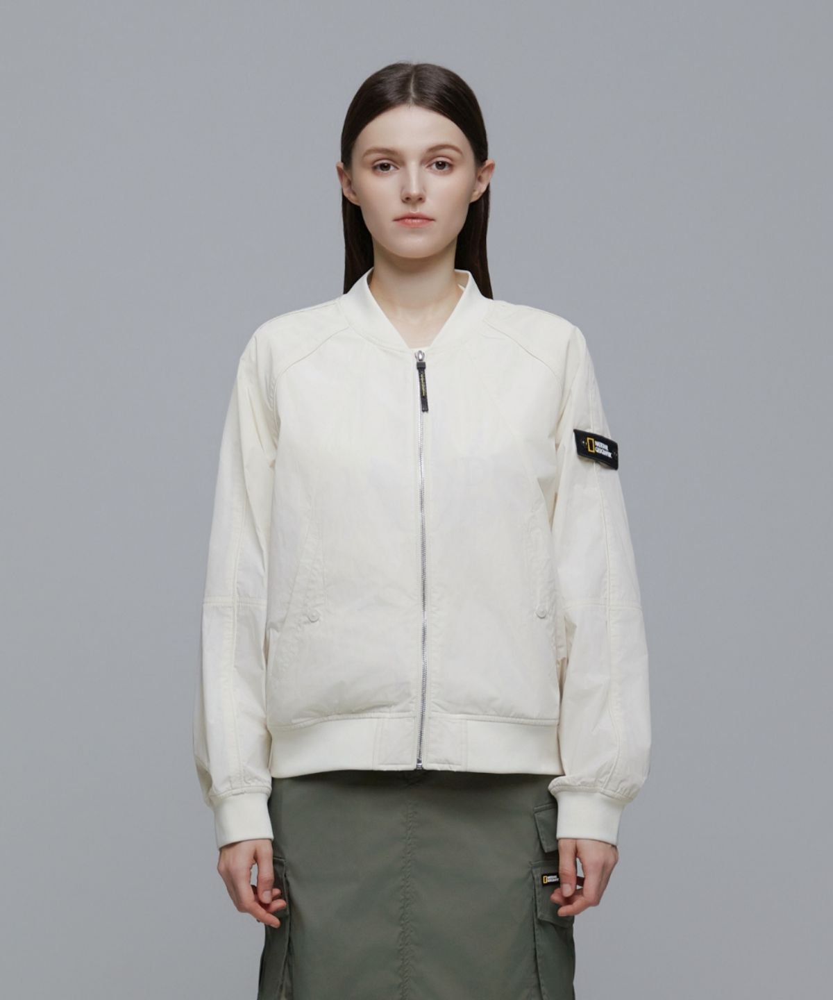 내셔널지오그래픽(NATIONALGEOGRAPHIC) N241WJP970 여성 아나스 블루종 점퍼 CRYSTAL BEIGE