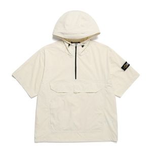 N242UFT941 아델리 경량 우븐 스트레치 반팔 아노락 CRYSTAL BEIGE