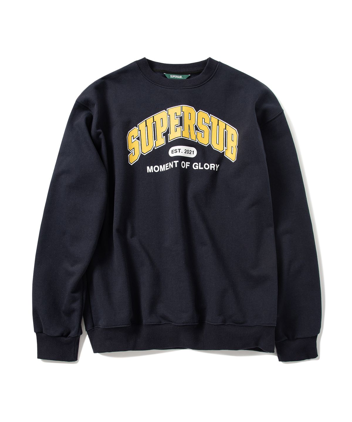 슈퍼서브(SUPERSUB) 컬리지 로고 스웨트셔츠 - 네이비