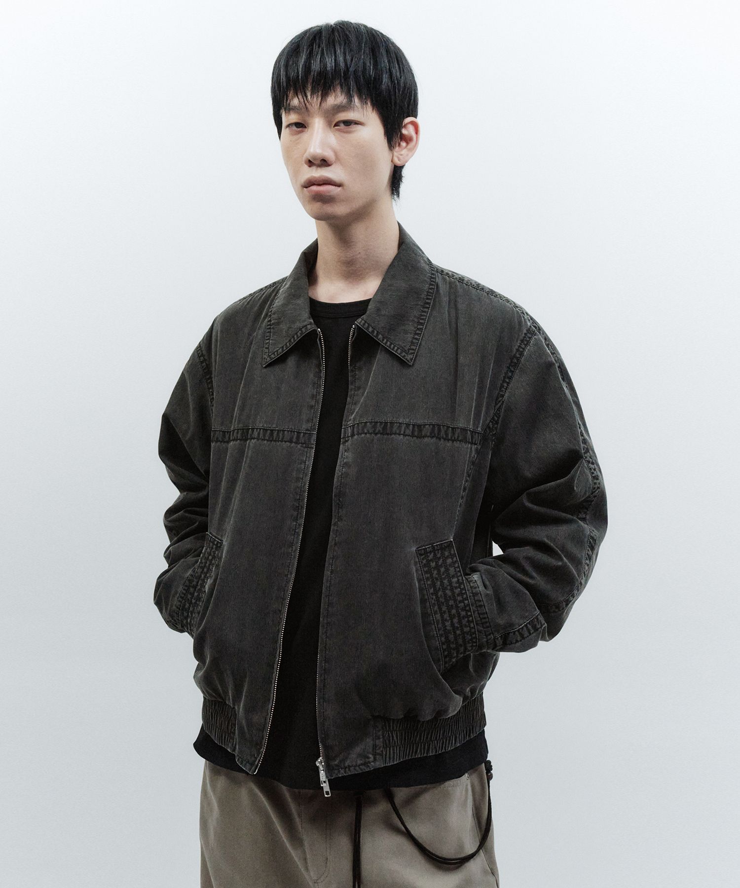 完売品 INSILENCE PIGMENT ウォッシュド MA-1 MUSINSA | INSILENCE Pigment Washed Jacket WASHED GREY