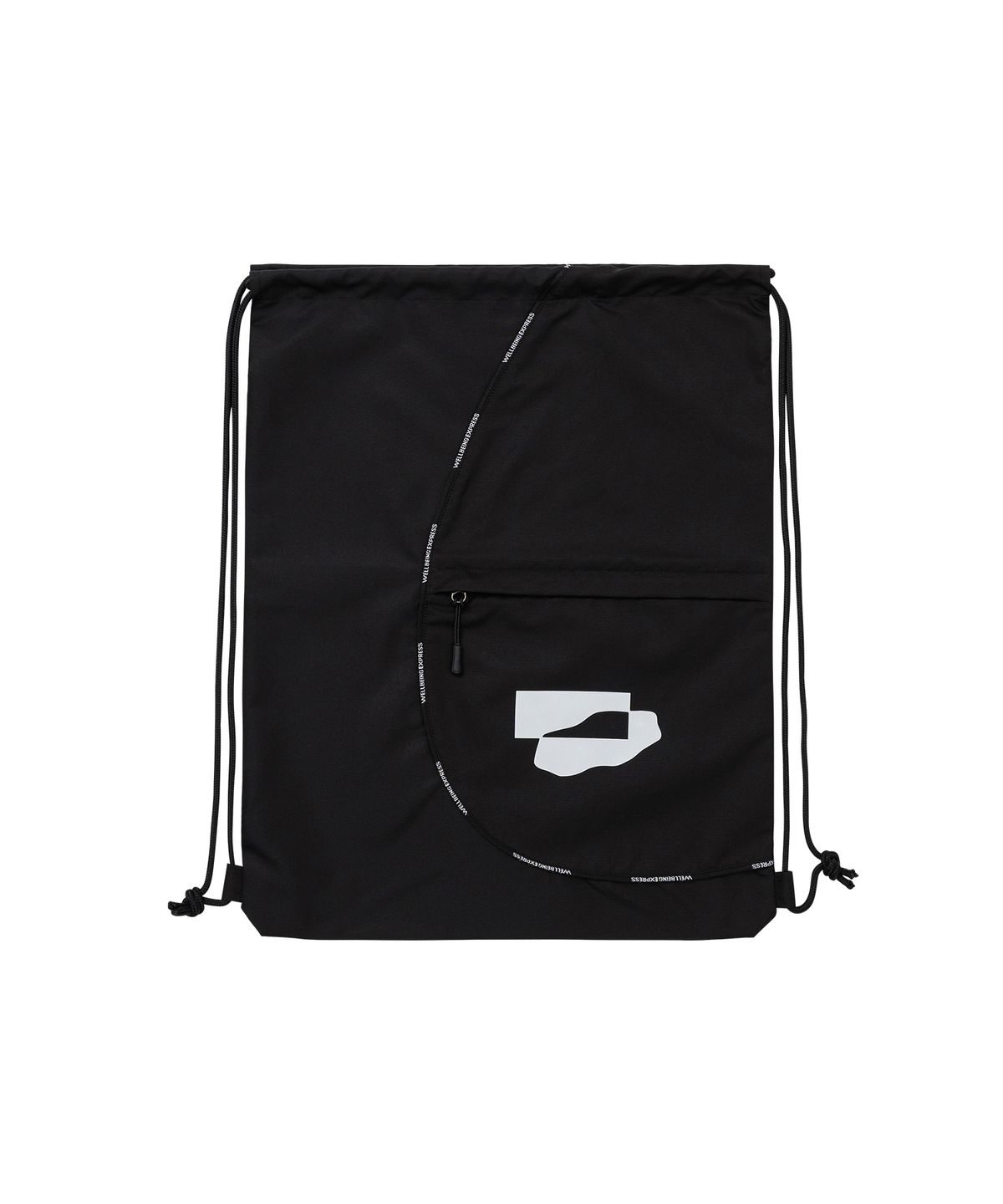 웰빙익스프레스(WELLBEING EXPRESS) Nylon Gym Sack Black