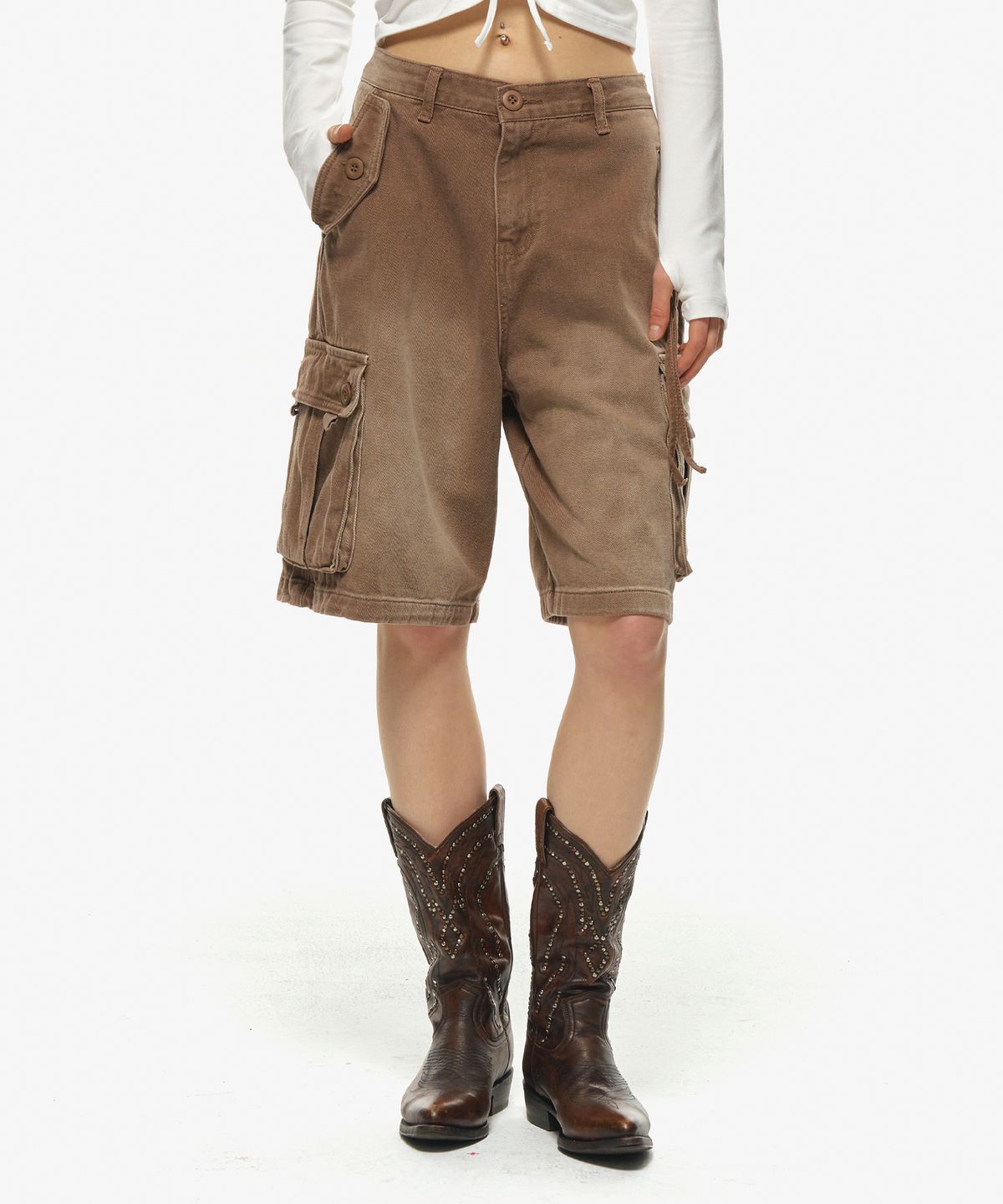 미드나잇 무브(MIDNIGHT MOVE) 7 cargo pants (brown)