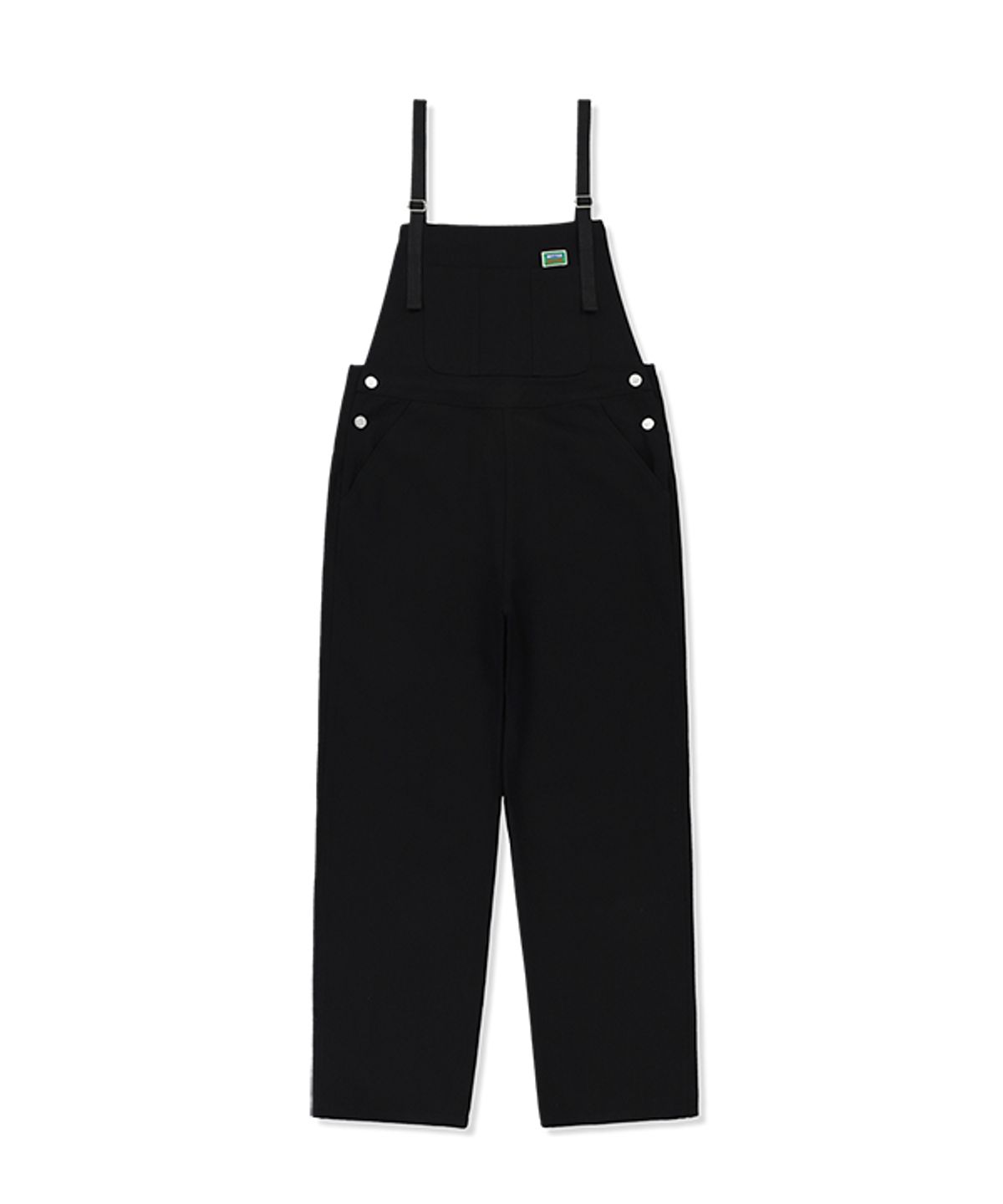 그린버터(GREENBUTTER) Teddys Cotton Overall pants (Black)