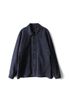 Capital Suede Leather Work Jacket Indigo Navy