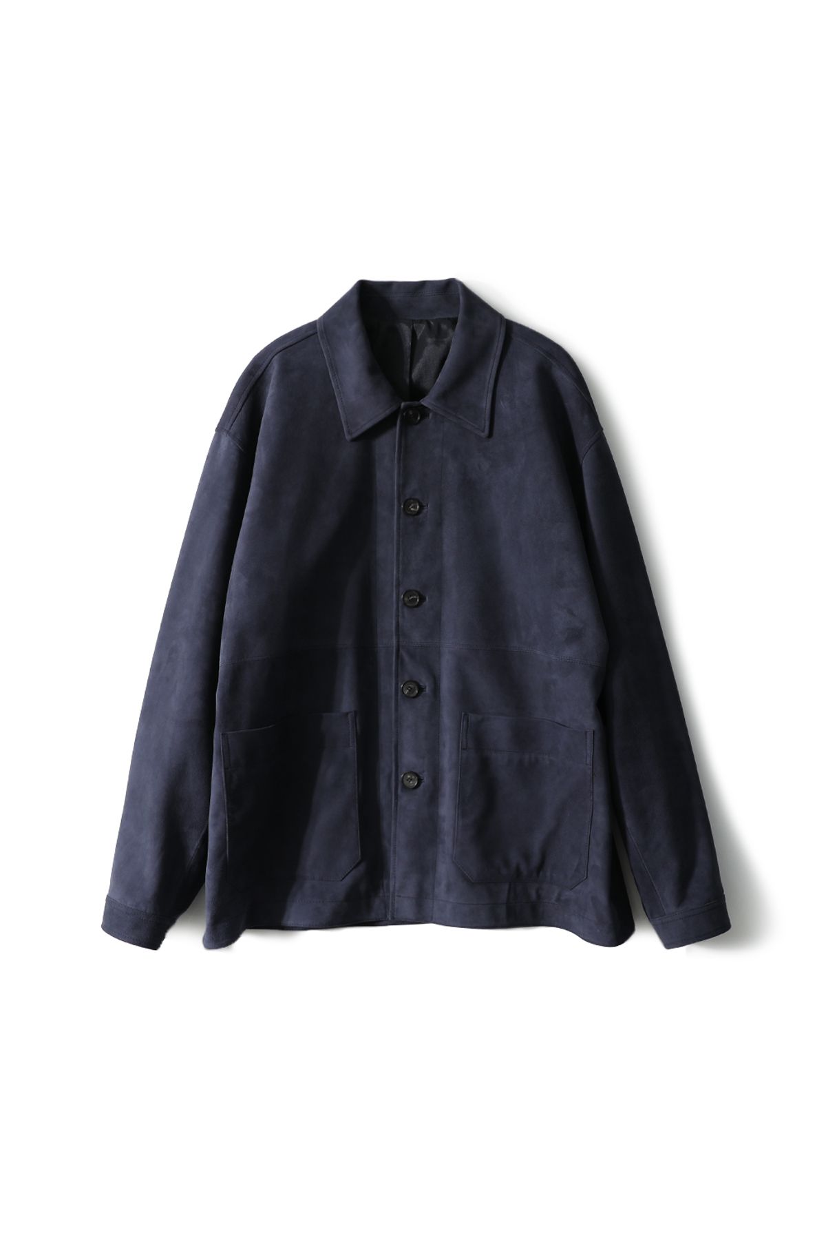 홀리선(HORLISUN) Capital Suede Leather Work Jacket Indigo Navy
