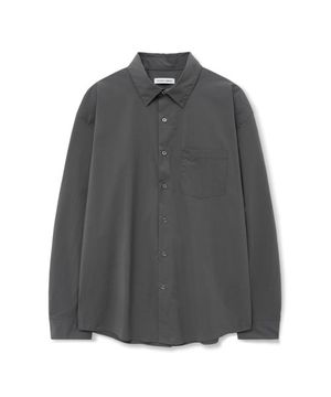 수피마 코튼 셔츠 [차콜]