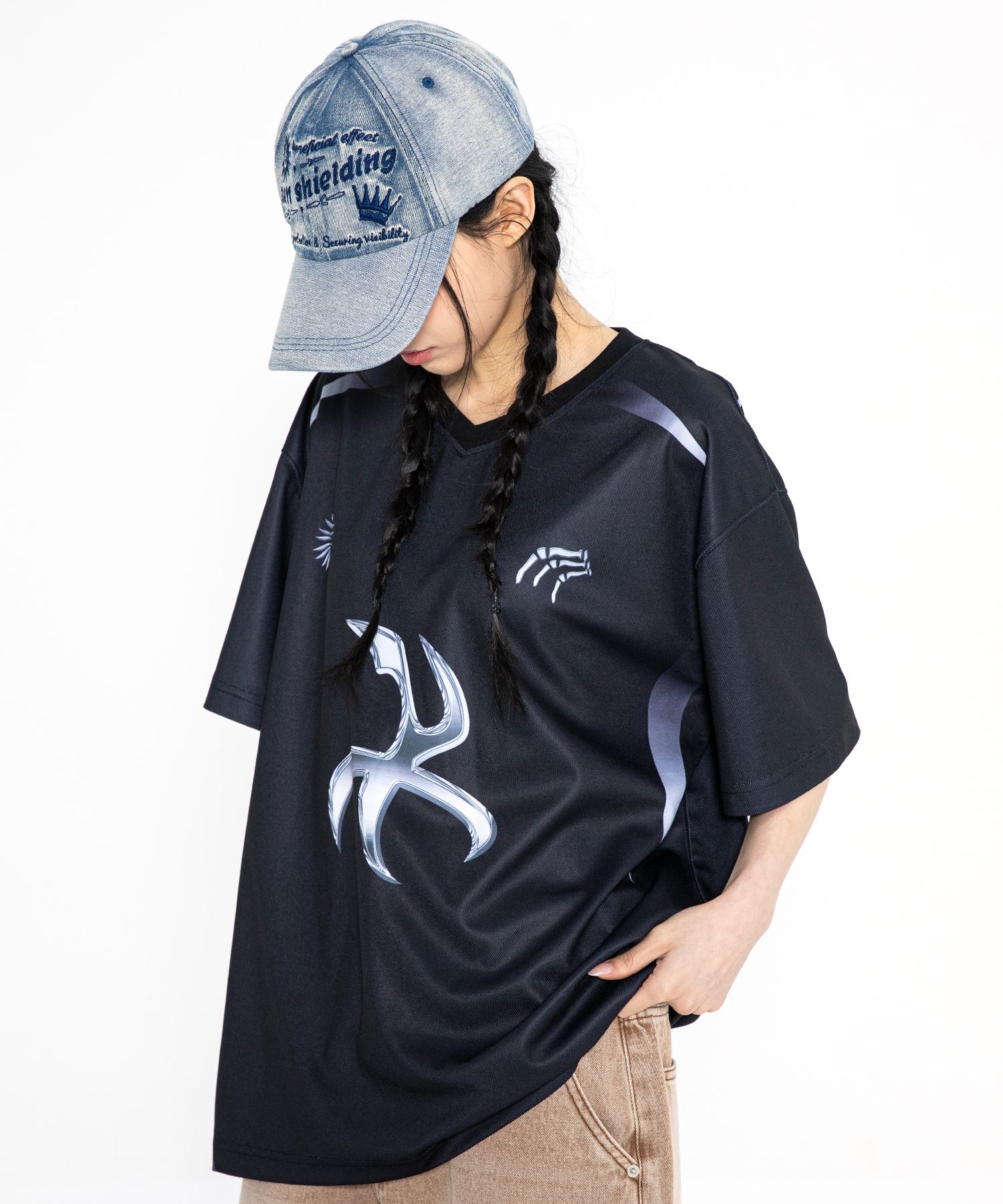 トップスその他 XTONZ XTT091 Minu's Tribal Sporty Short Sleeve T-Shirt NAVY MUSINSA | XTONZ XTT091 Minu's Tribal Sporty Short Sleeve T