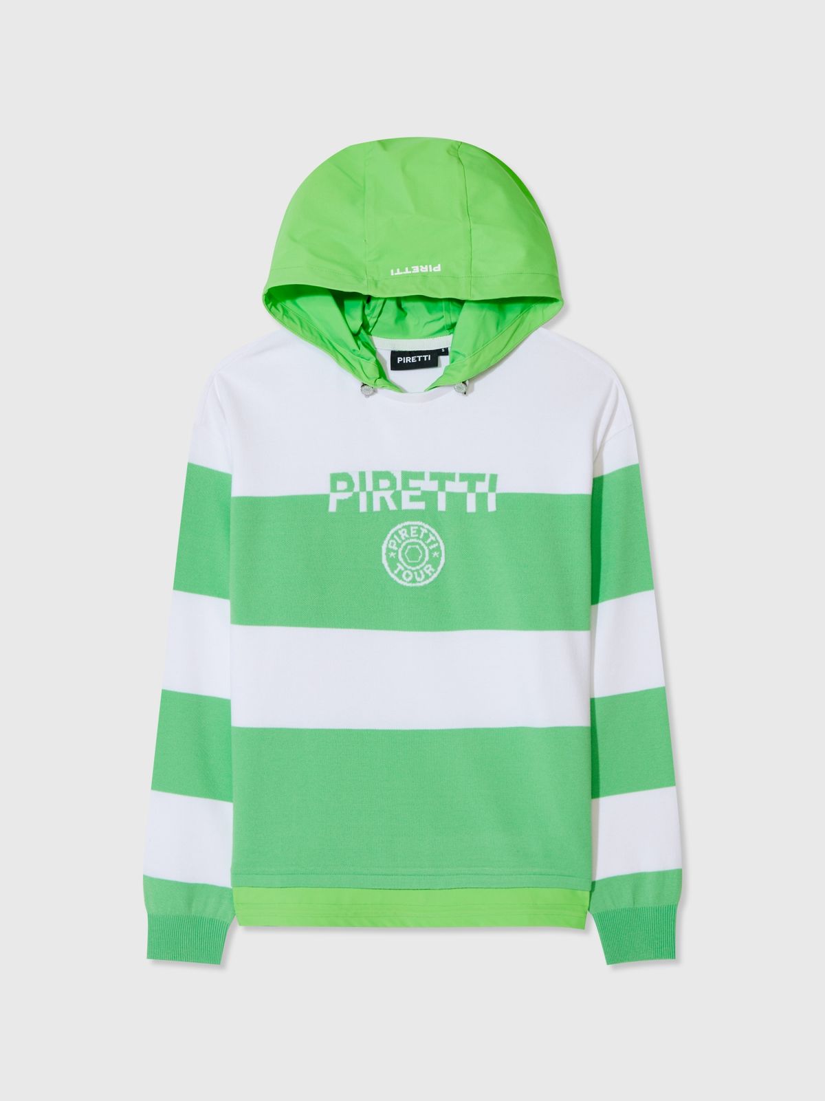 피레티(PIRETTI) 엘리트 우븐 후드 스웨터 W_Light Green