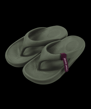 브린 플립 플랍 쿠션 슬리퍼 카키