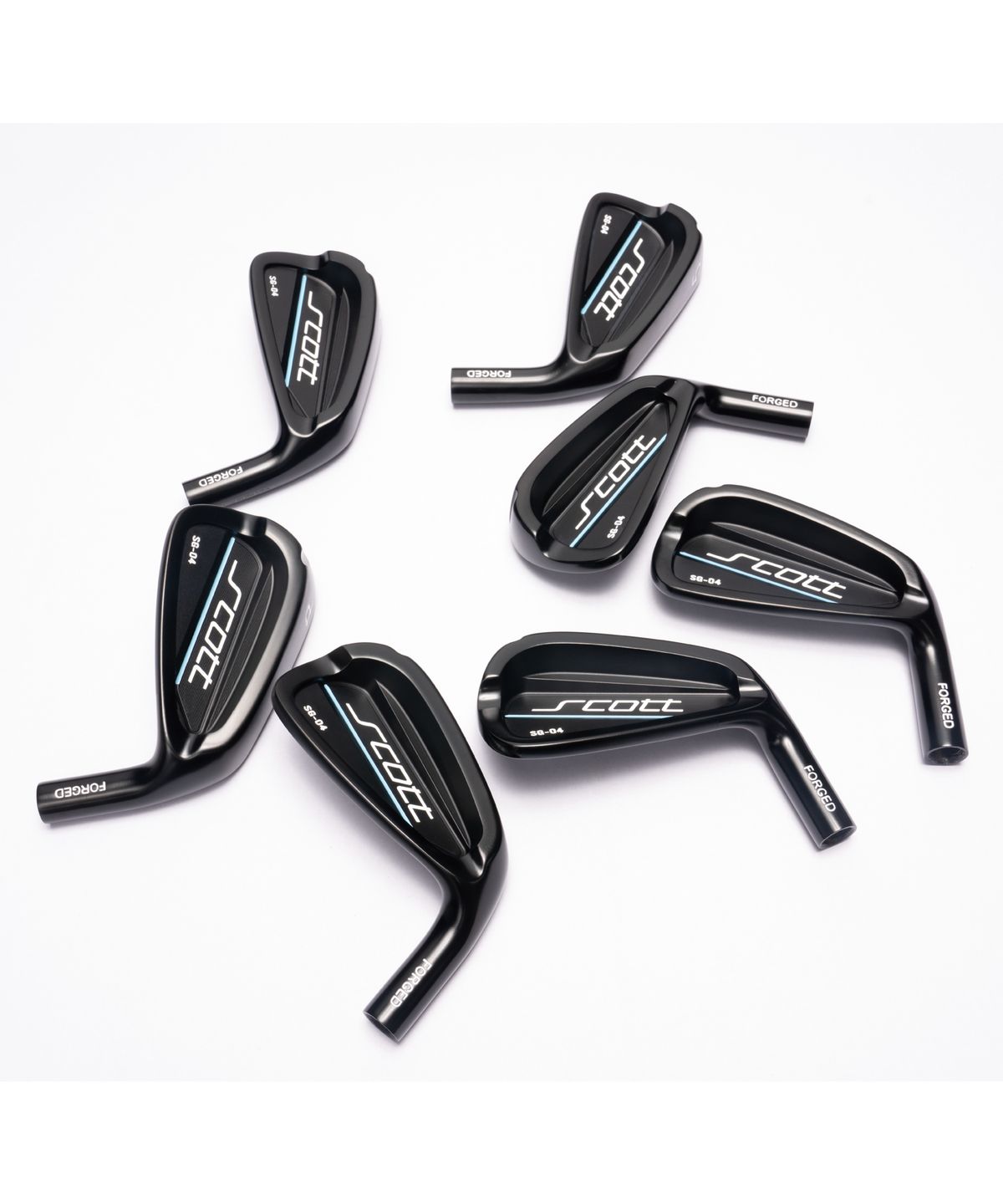 스캇골프(SCOTTGOLF) SG-04 여성/시니어 단조아이언 헤드 4-P 세트[블랙]